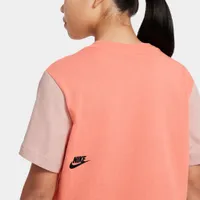 Nike Junior Girls’ Sportswear Essential Boxy Dance T-shirt / Crimson Bliss