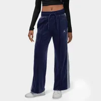 Jordan Women's Flight Velour Pants Midnight Navy / Stealth - White