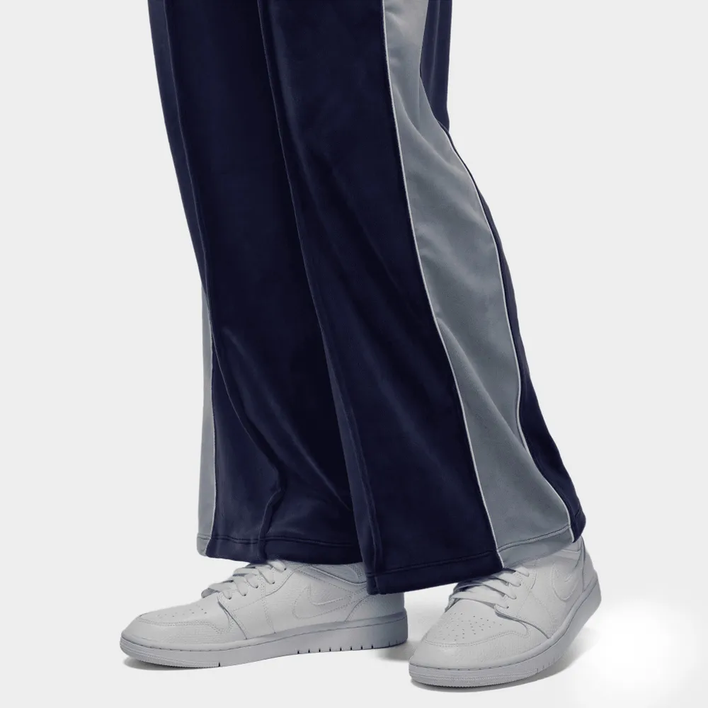 Jordan Women's Flight Velour Pants Midnight Navy / Stealth - White