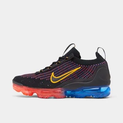 Nike Air VaporMax 2021 Flyknit GS Black / University Gold - Photo Blue