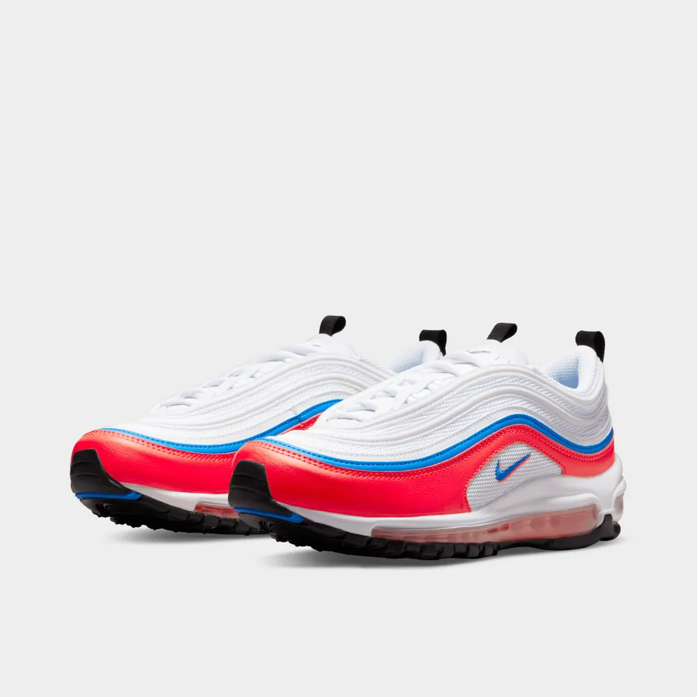 Nike Women's Air Max 97 White / Photo Blue - Bright Crimson