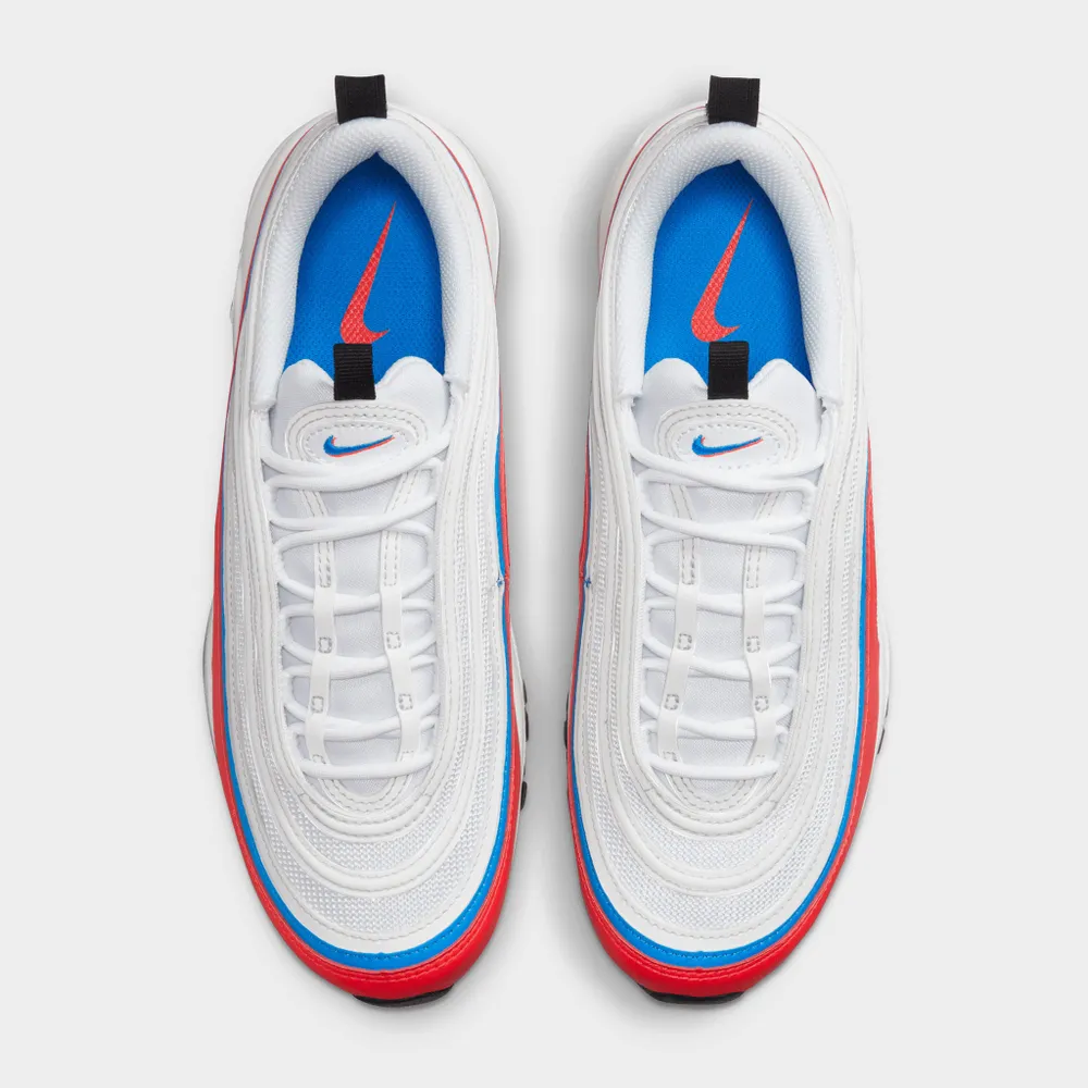 Nike Women's Air Max 97 White / Photo Blue - Bright Crimson