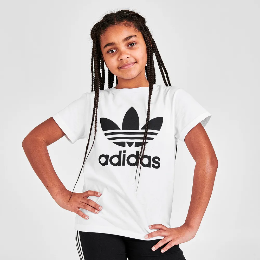 adidas Originals Juniors’ Trefoil T-shirt White / Black