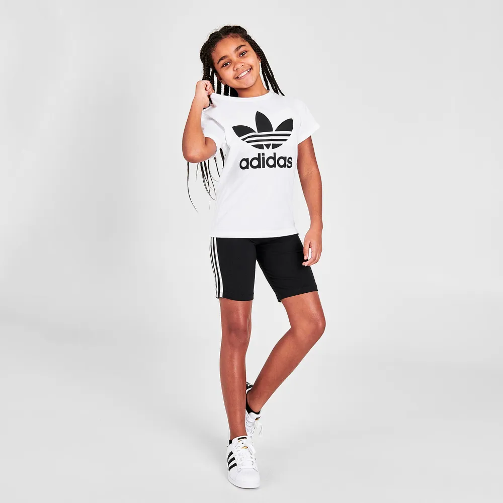 adidas Originals Juniors’ Trefoil T-shirt White / Black