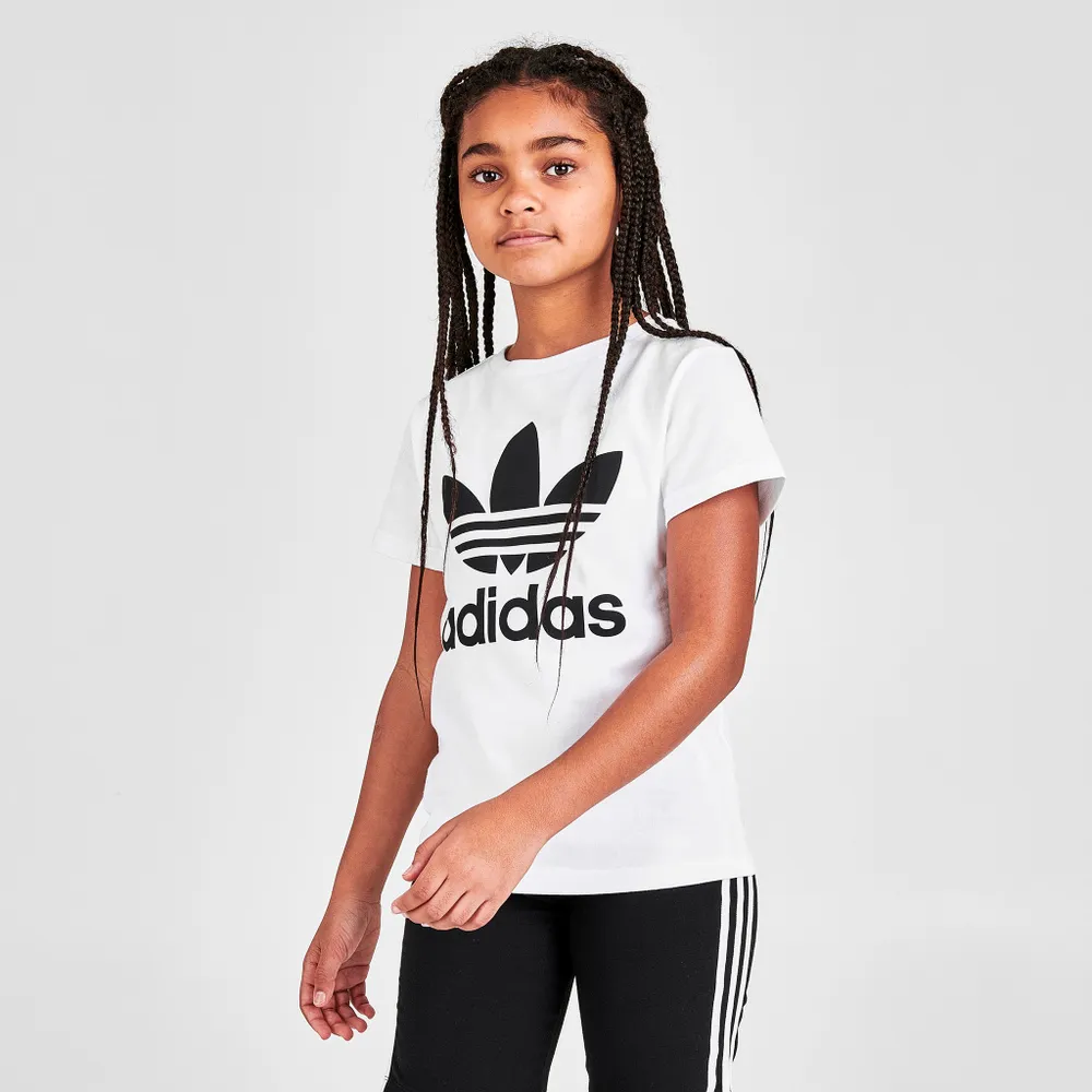 adidas Originals Juniors’ Trefoil T-shirt White / Black