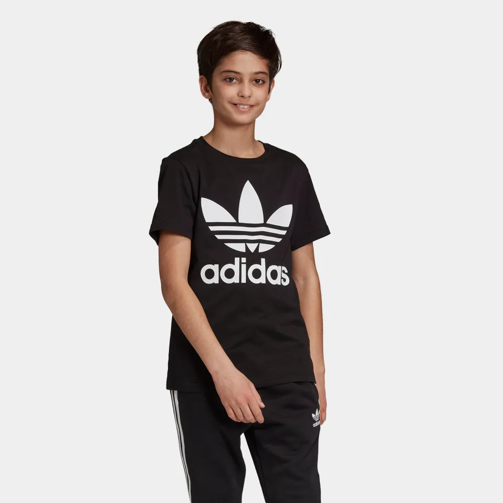 adidas Originals Juniors’ Trefoil T-Shirt Black / White