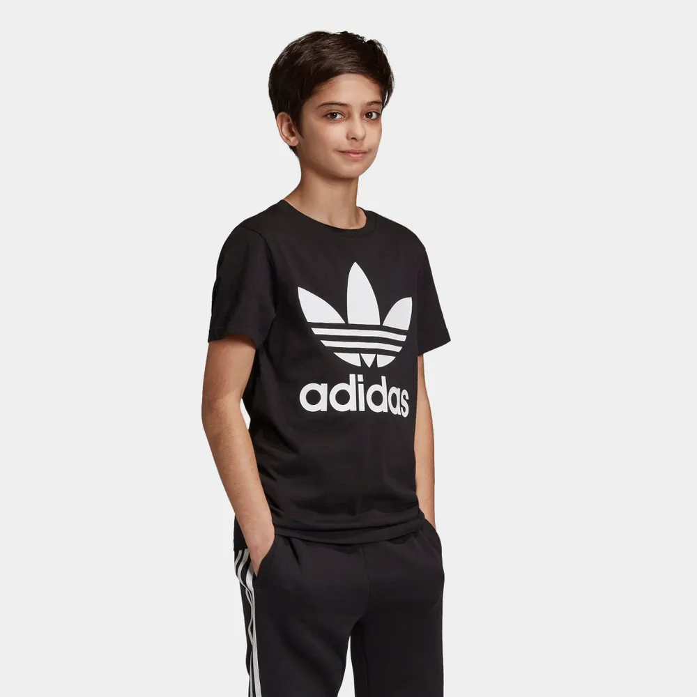 adidas Originals Juniors’ Trefoil T-Shirt Black / White