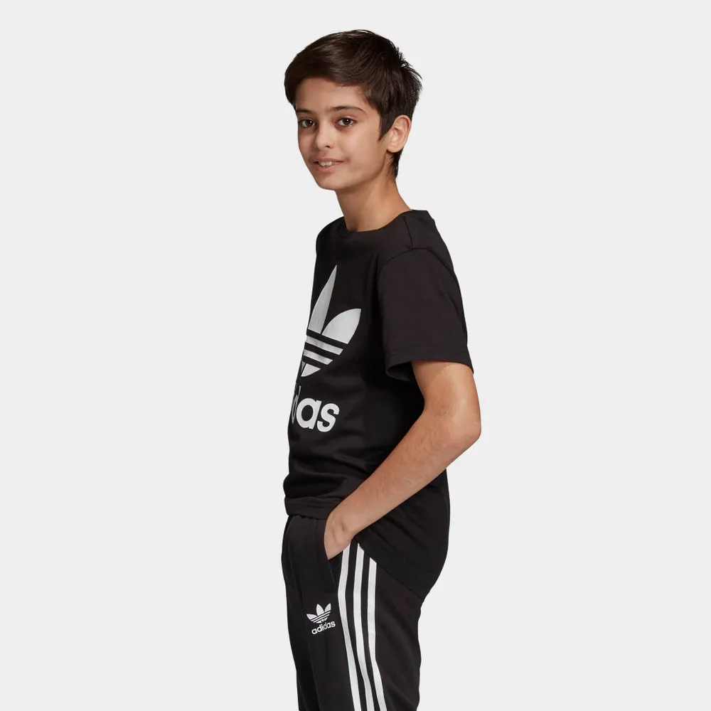 adidas Originals Juniors’ Trefoil T-Shirt Black / White