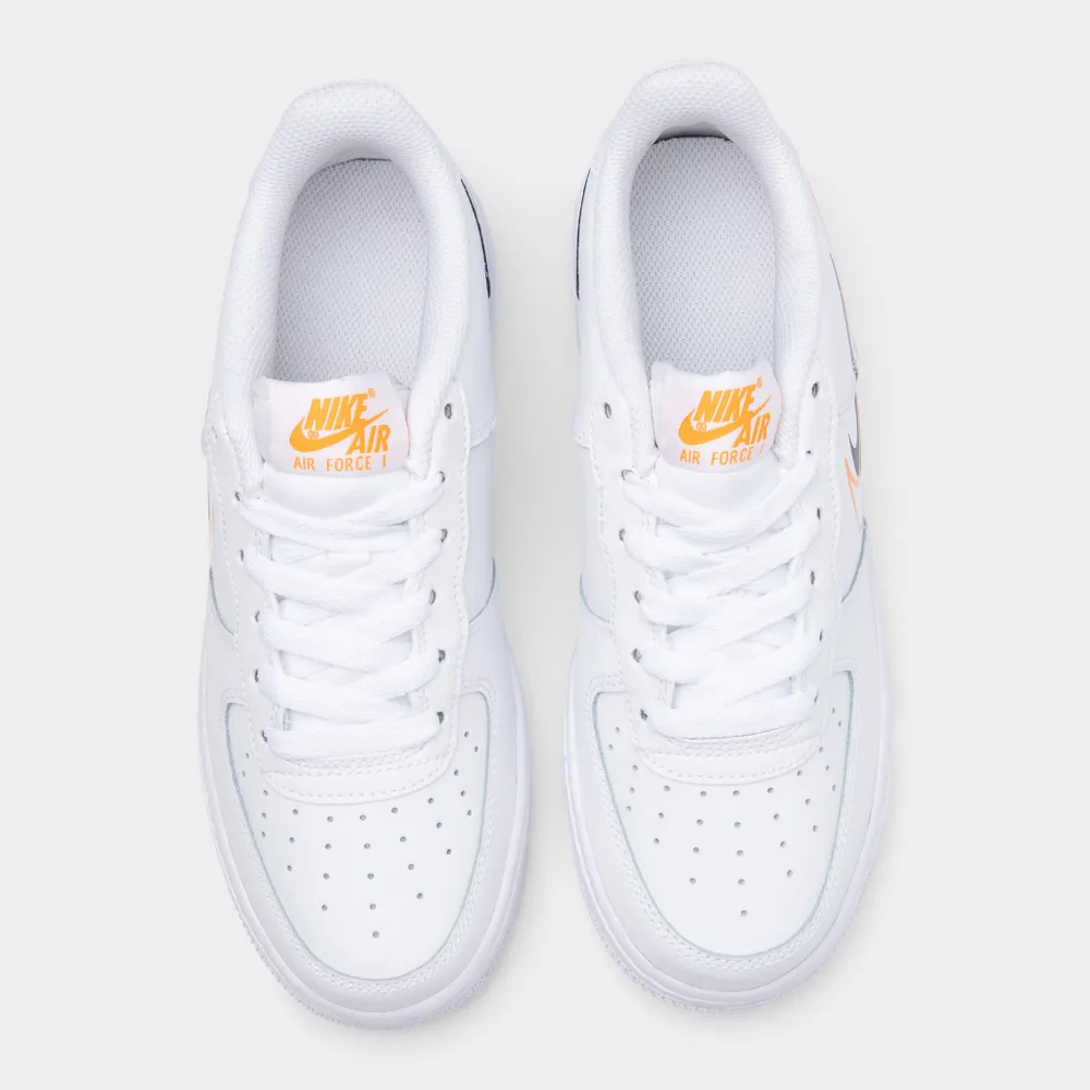 Nike Air Force 1 GS White / Kumquat - Black