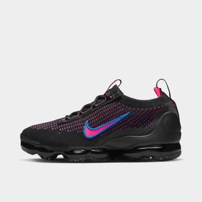 Nike Women’s Air VaporMax 2021 Flyknit Black / Hyper Pink - Racer Blue