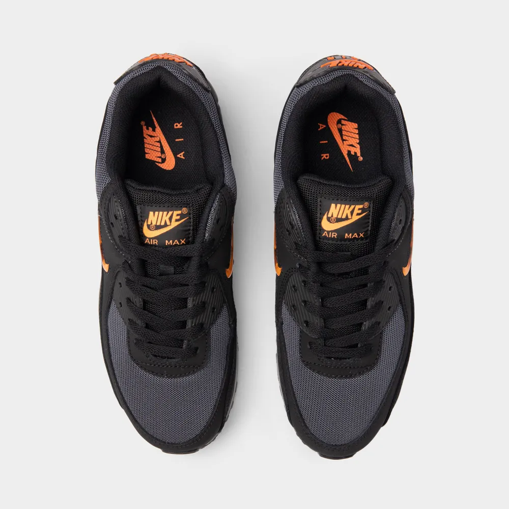 Nike Air Max 90 Black / Safety Orange - Iron Grey