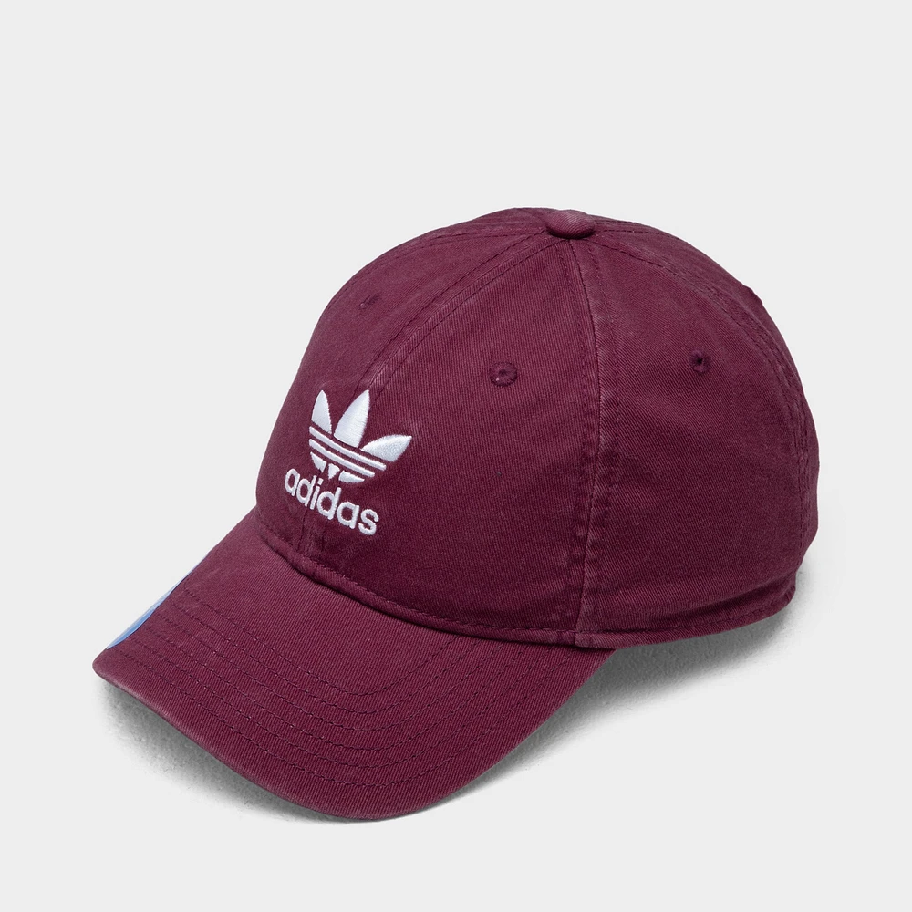 adidas Originals Relaxed Strapback Cap / Dark Red