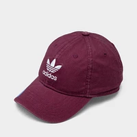 adidas Originals Relaxed Strapback Cap / Dark Red