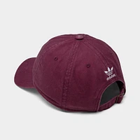 adidas Originals Relaxed Strapback Cap / Dark Red