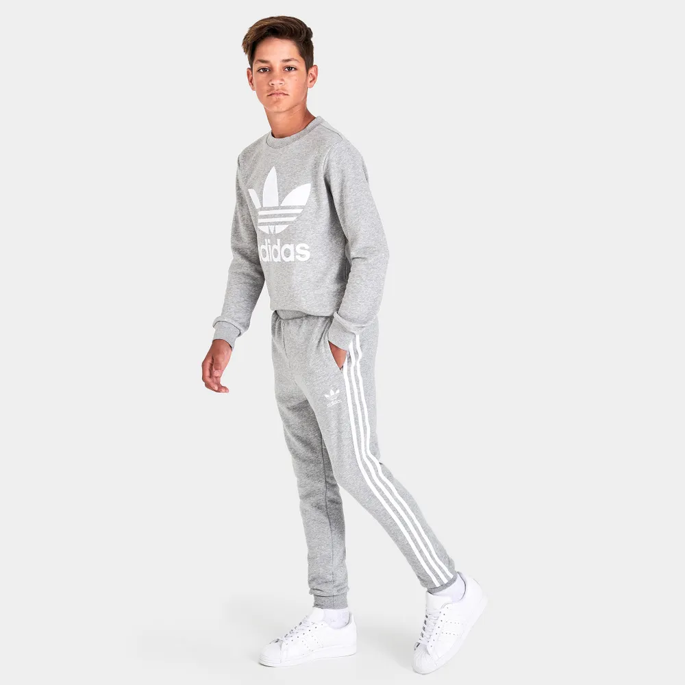 Medium Juniors\' White Pants 3-Stripes Grey Originals | Bramalea / City Centre Adidas Heather
