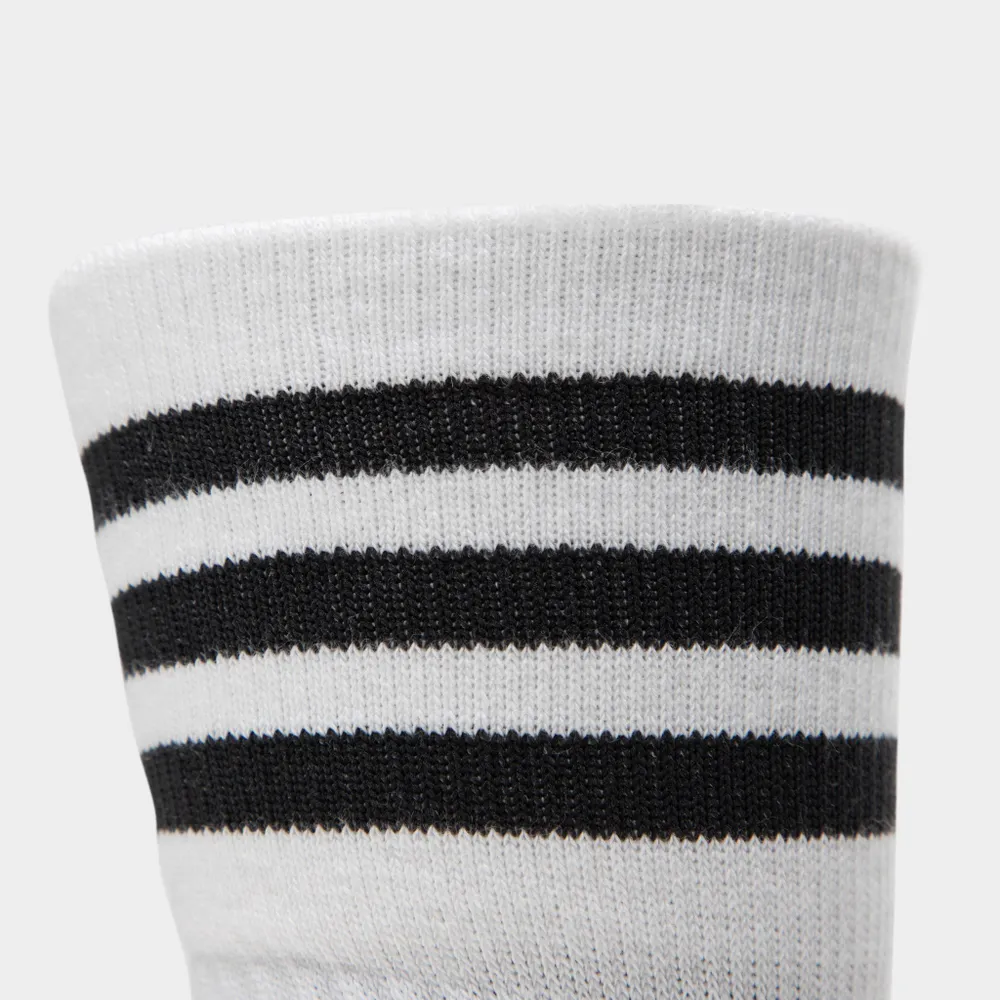 adidas Originals Mid Cut Crew Socks (3 Pack) White / Black