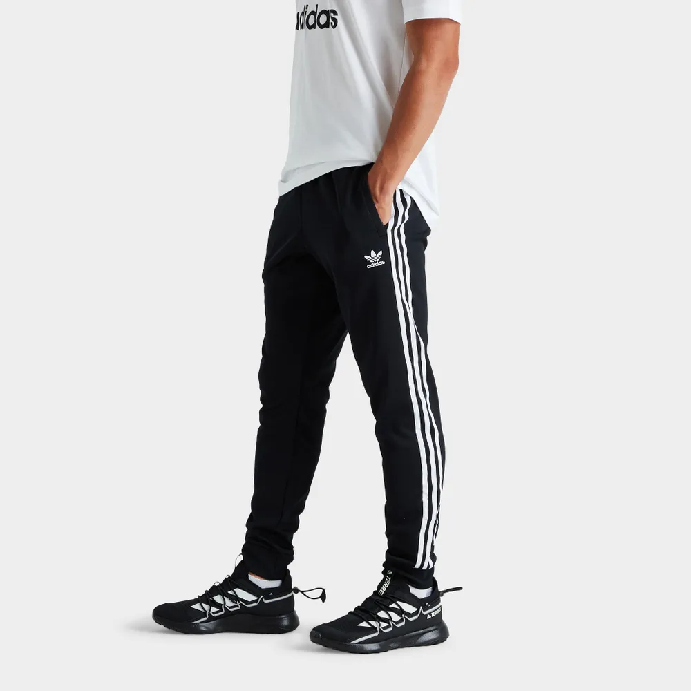 [BK0004] Womens Adidas Originals Superstar Track Pants - Black/White