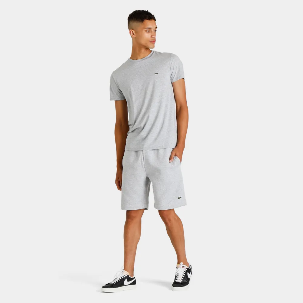 Lacoste Organic Brushed Cotton Fleece Shorts / Heather Grey