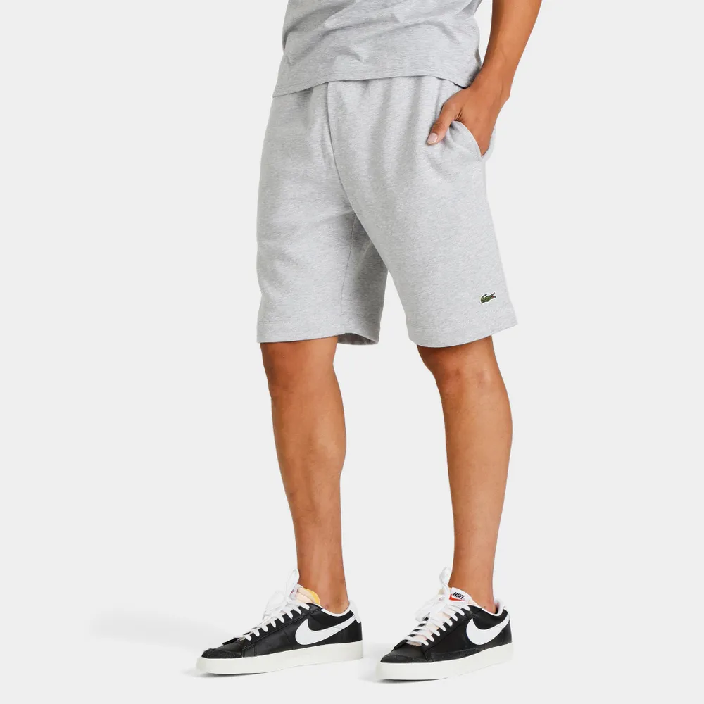 Lacoste Organic Brushed Cotton Fleece Shorts / Heather Grey