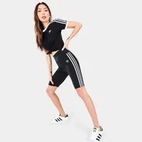 adidas Originals Women’s Adicolor Classics Primeblue High-Waisted Short Tights / Black