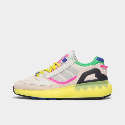 adidas Originals Women's ZX 5K Boost Wonder White / Tint - Acid Yellow