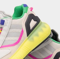 adidas Originals Women's ZX 5K Boost Wonder White / Tint - Acid Yellow