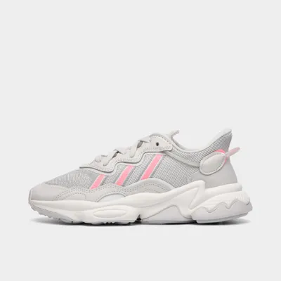 adidas Originals Junior Girls’ Ozweego Grey One / Crystal White - Beam Pink