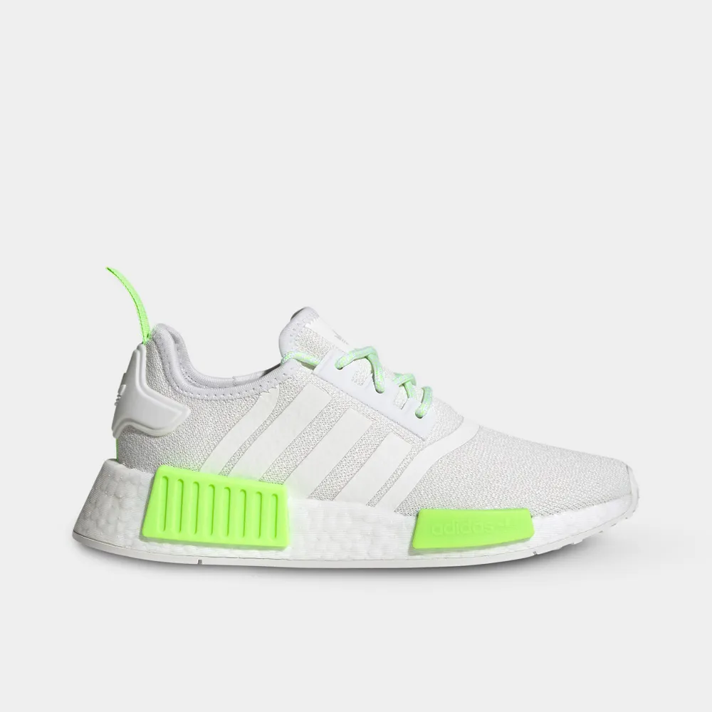 adidas Originals Juniors’ NMD_R1 Crystal White / Cloud - Signal Green