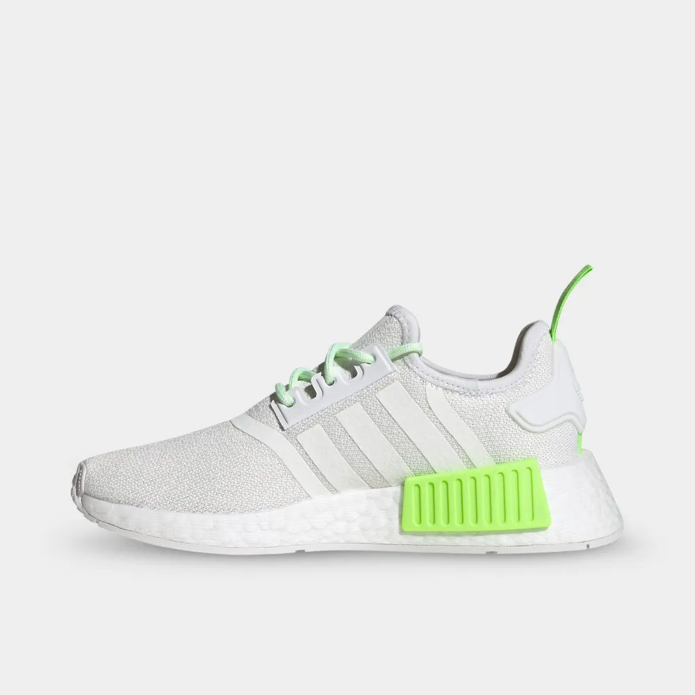 adidas Originals Juniors’ NMD_R1 Crystal White / Cloud - Signal Green