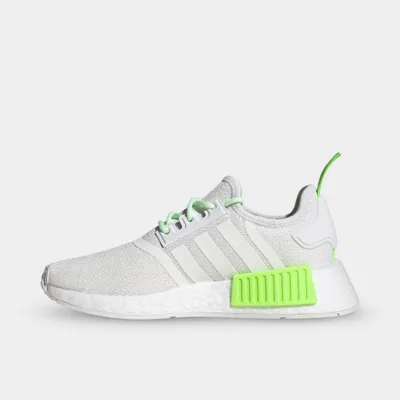 adidas Originals Juniors’ NMD_R1 Crystal White / Cloud - Signal Green