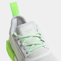 adidas Originals Juniors’ NMD_R1 Crystal White / Cloud - Signal Green