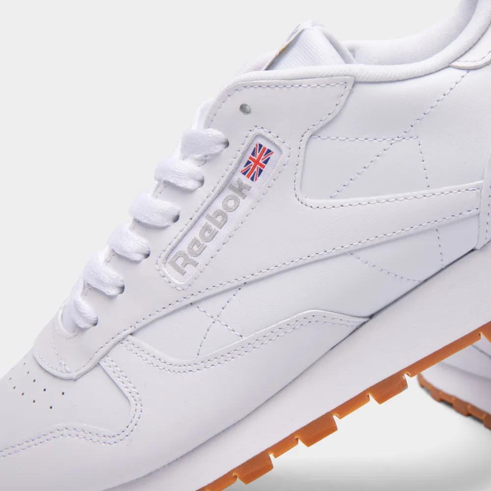 Reebok Classic Leather White / Pure Grey 3 - Rubber Gum