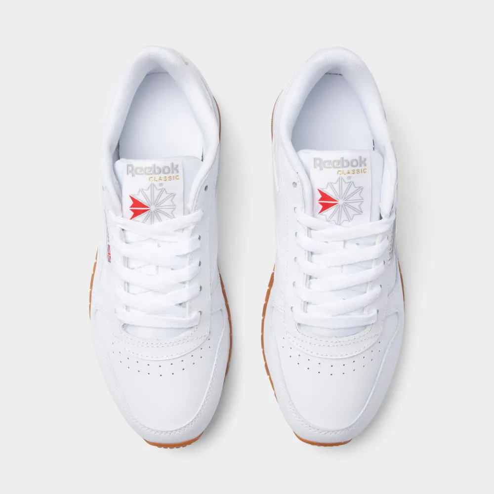 Reebok Women’s Classic Leather White / Pure Grey 3 - Gum