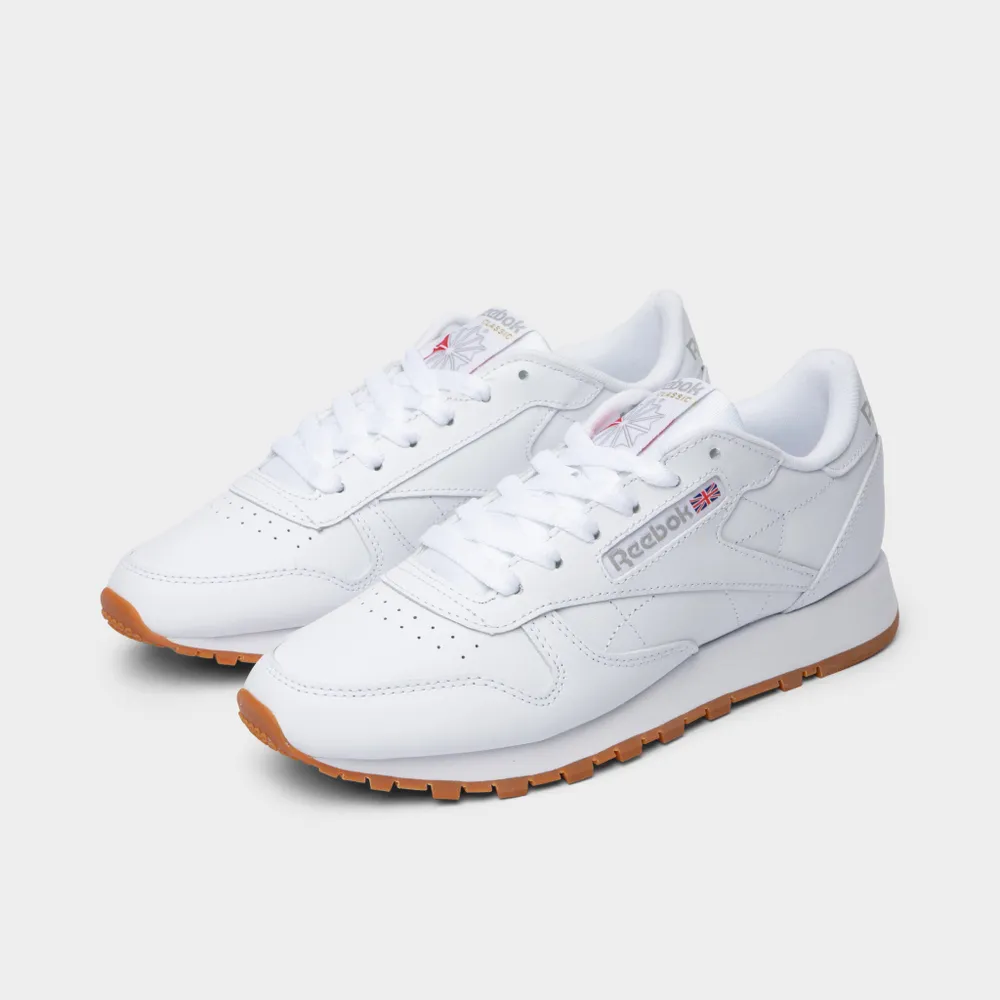 Reebok Women’s Classic Leather White / Pure Grey 3 - Gum