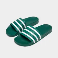 adidas Originals Adilette Slides Collegiate Green / Cloud White