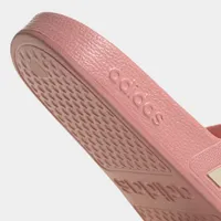 adidas Women's Adilette Aqua Wonder Mauve / White