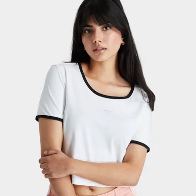 adidas Originals Women’s Slim Cropped T-shirt / White