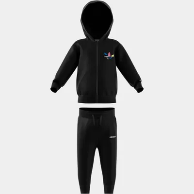 adidas Originals Kids’ Adicolor Full-Zip Hoodie Set / Black