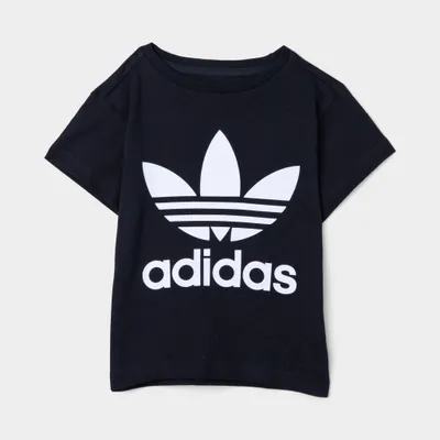 adidas Originals Childrens’ Adicolor Trefoil T-shirt Black / White