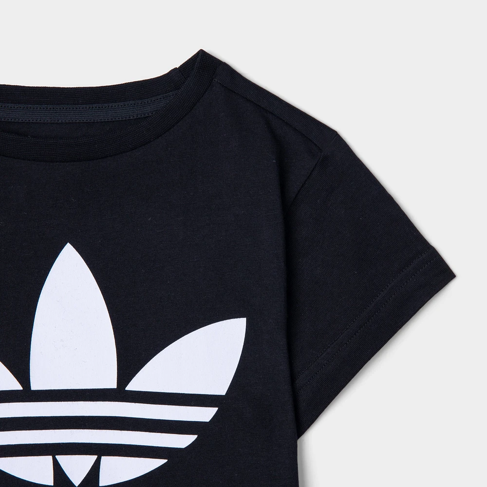 adidas Childrens' Trefoil T-shirt Black / White