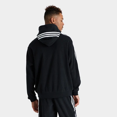 adidas Originals Comfort 3-Stripes Pullover Hoodie Black / White