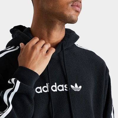 adidas Originals Comfort 3-Stripes Pullover Hoodie Black / White