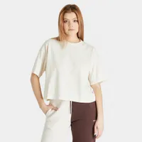 Reebok Women’s Classics Natural Dye Cropped T-shirt / Non-Dyed