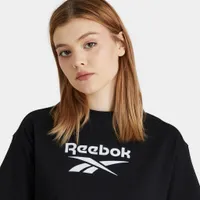 Reebok Women’s Classics Cropped Big Logo T-shirt / Black