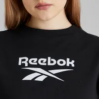 Reebok Women’s Classics Cropped Big Logo T-shirt / Black