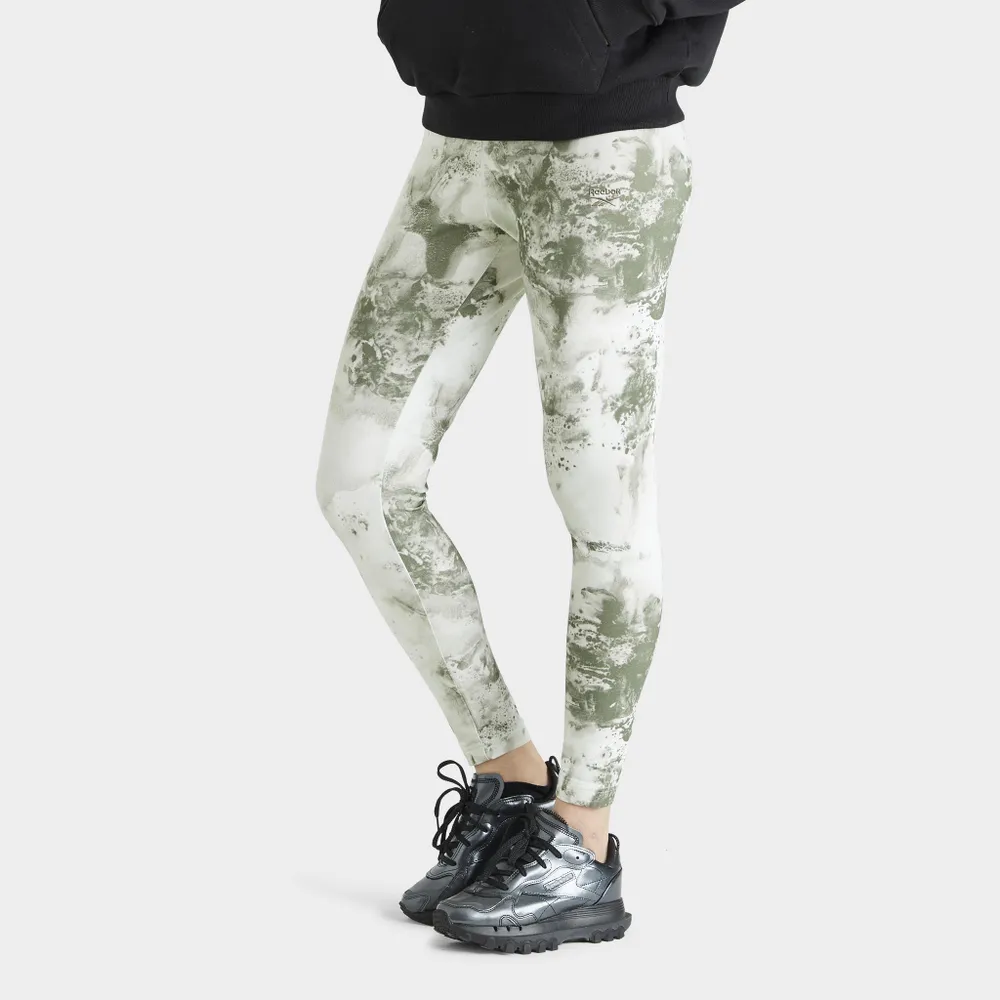 Reebok Women’s Classics Cloud Splatter Tights / Light Sage