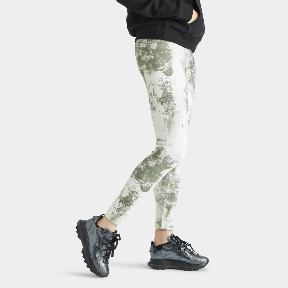 Reebok Women’s Classics Cloud Splatter Tights / Light Sage