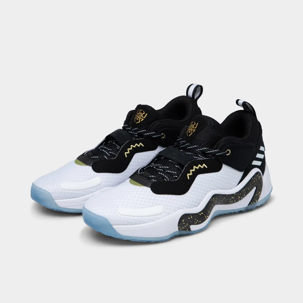 adidas Donovan Mitchell D.O.N. Issue #3 Core Black / Gold Metallic - Cloud White