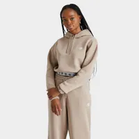 adidas Originals Women's Tape Cropped Pullover Hoodie / Trace Khaki