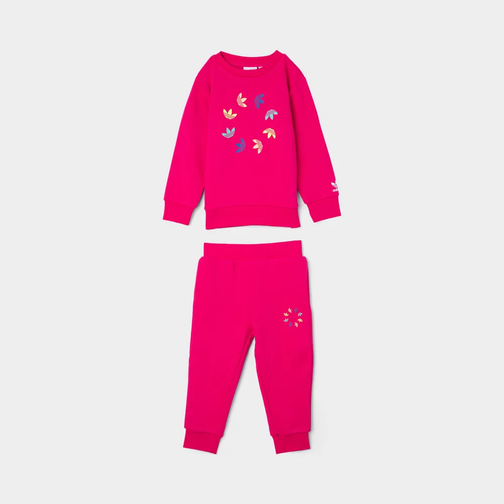 adidas Adicolor Hoodie Set - Pink, Kids' Lifestyle